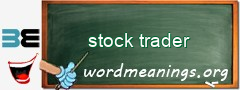 WordMeaning blackboard for stock trader